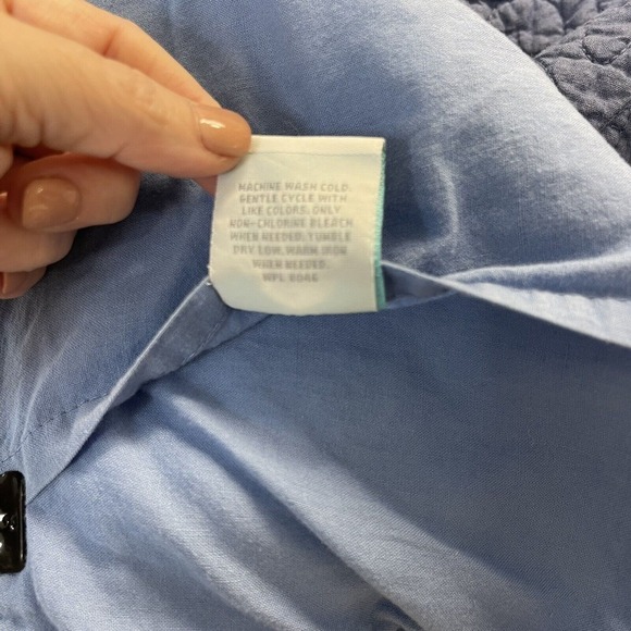 Martha Stewart 2 PC Pillow Sham + 1 Euro Hello Sunshine Blue Yarn-Dye, Standard - Picture 11 of 11